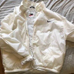 Vintage Nike White Windbreaker